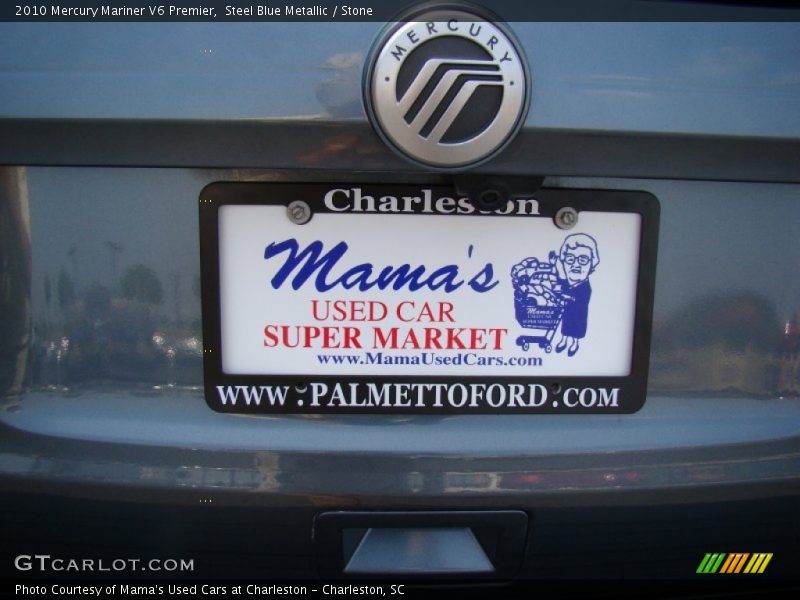 Steel Blue Metallic / Stone 2010 Mercury Mariner V6 Premier