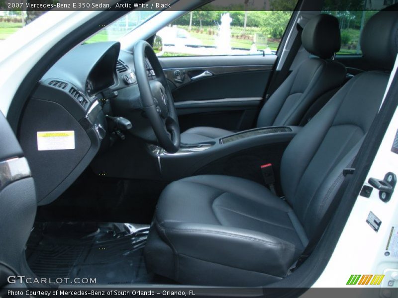 Arctic White / Black 2007 Mercedes-Benz E 350 Sedan