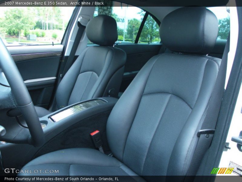 Arctic White / Black 2007 Mercedes-Benz E 350 Sedan