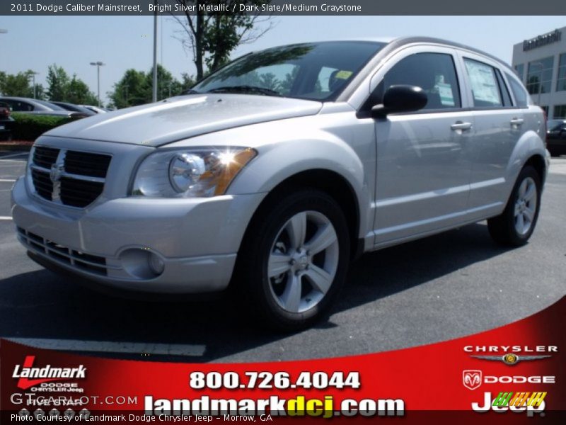 Bright Silver Metallic / Dark Slate/Medium Graystone 2011 Dodge Caliber Mainstreet
