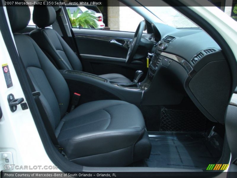 Arctic White / Black 2007 Mercedes-Benz E 350 Sedan