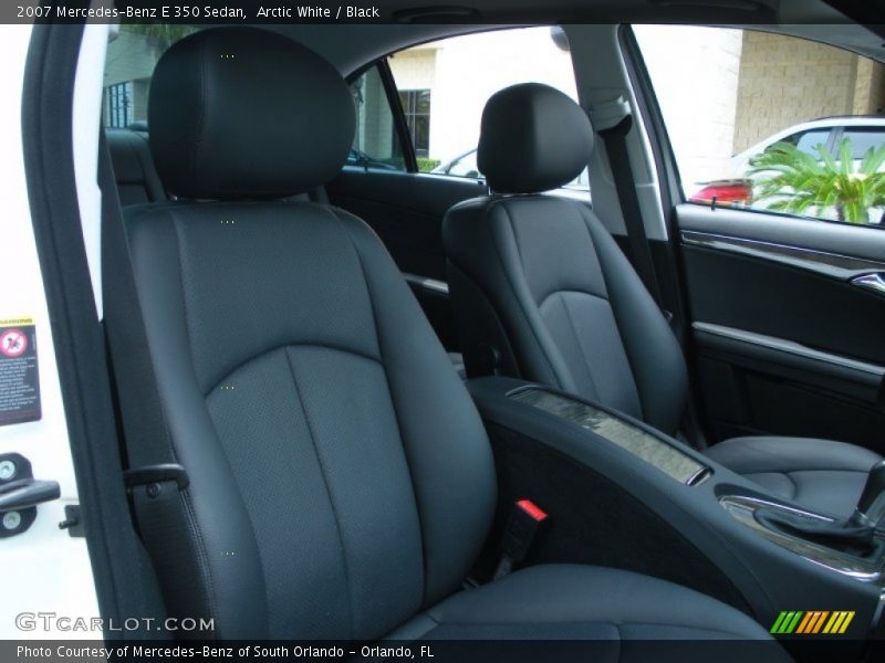Arctic White / Black 2007 Mercedes-Benz E 350 Sedan