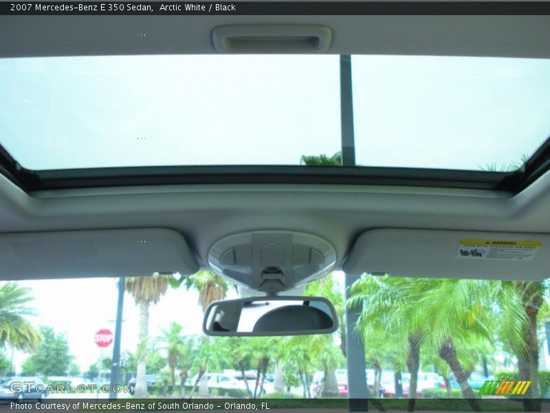 Arctic White / Black 2007 Mercedes-Benz E 350 Sedan