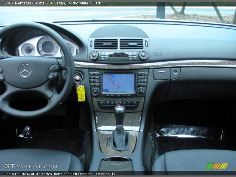 Arctic White / Black 2007 Mercedes-Benz E 350 Sedan