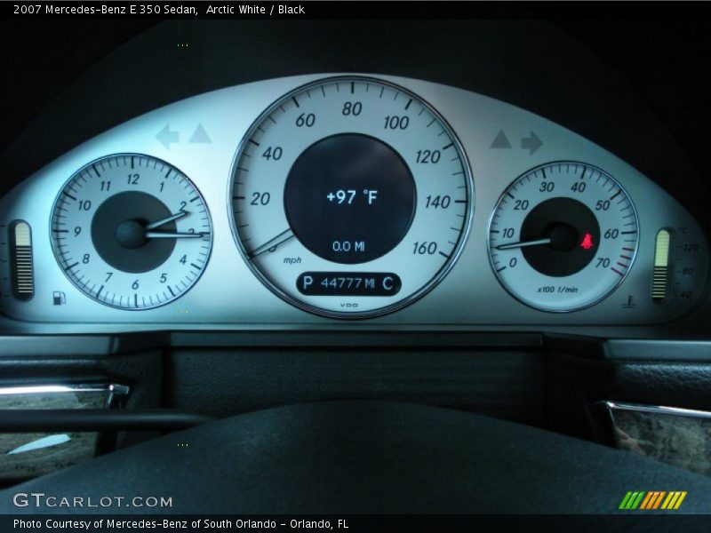 Arctic White / Black 2007 Mercedes-Benz E 350 Sedan