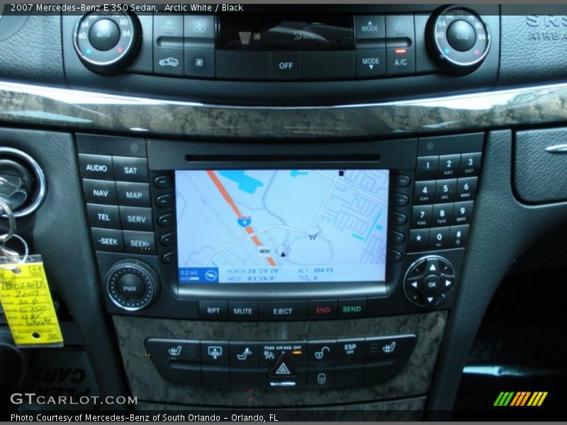 Arctic White / Black 2007 Mercedes-Benz E 350 Sedan