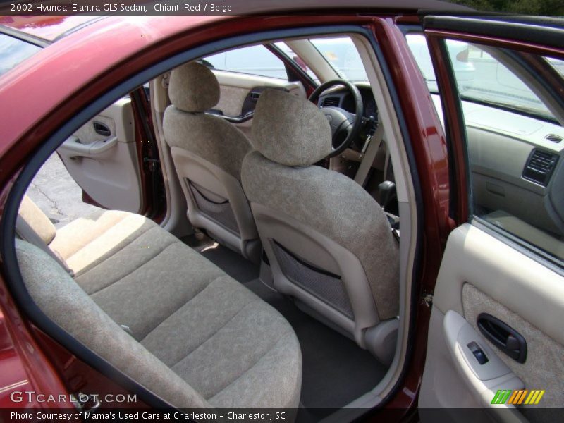 Chianti Red / Beige 2002 Hyundai Elantra GLS Sedan