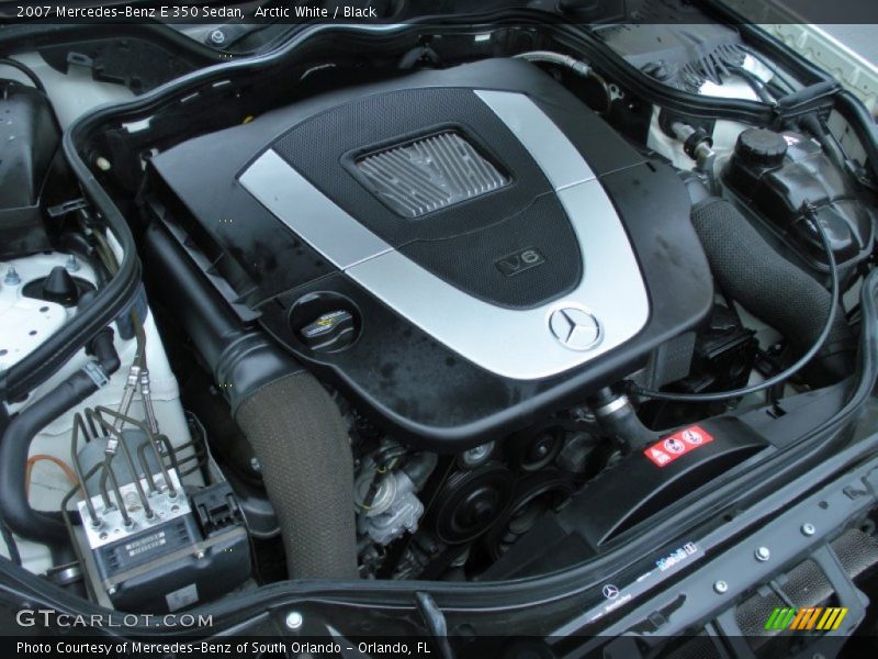 Arctic White / Black 2007 Mercedes-Benz E 350 Sedan