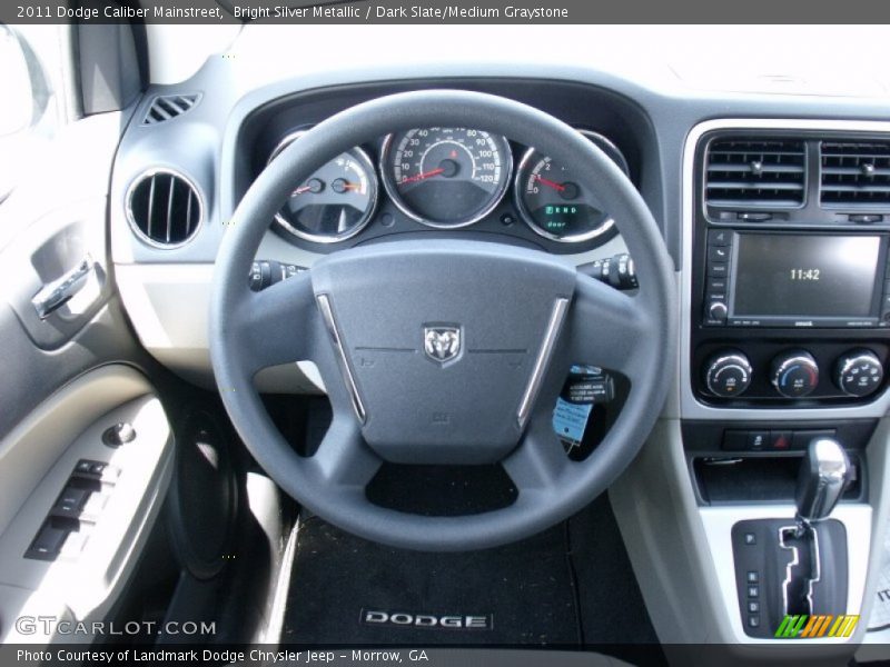 Bright Silver Metallic / Dark Slate/Medium Graystone 2011 Dodge Caliber Mainstreet