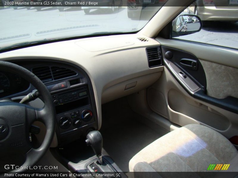 Chianti Red / Beige 2002 Hyundai Elantra GLS Sedan