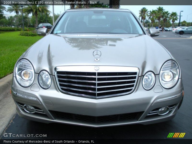 Pewter Metallic / Black 2008 Mercedes-Benz E 350 4Matic Sedan