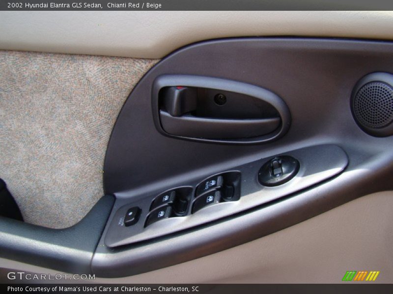 Chianti Red / Beige 2002 Hyundai Elantra GLS Sedan