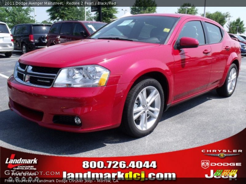 Redline 2 Pearl / Black/Red 2011 Dodge Avenger Mainstreet