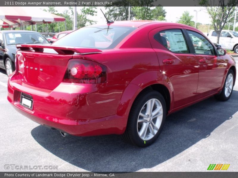 Redline 2 Pearl / Black/Red 2011 Dodge Avenger Mainstreet