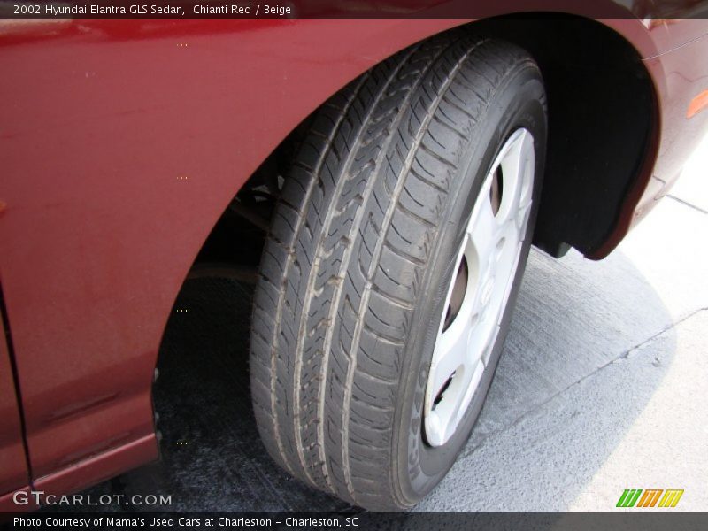 Chianti Red / Beige 2002 Hyundai Elantra GLS Sedan