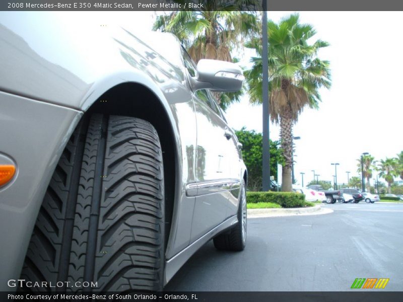 Pewter Metallic / Black 2008 Mercedes-Benz E 350 4Matic Sedan
