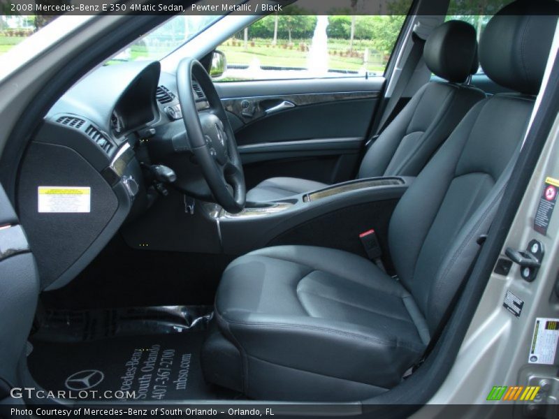 Pewter Metallic / Black 2008 Mercedes-Benz E 350 4Matic Sedan