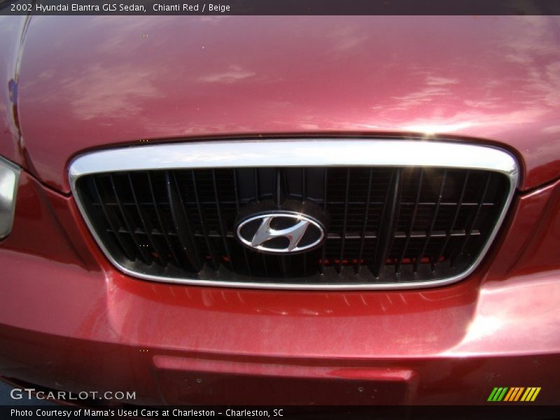 Chianti Red / Beige 2002 Hyundai Elantra GLS Sedan