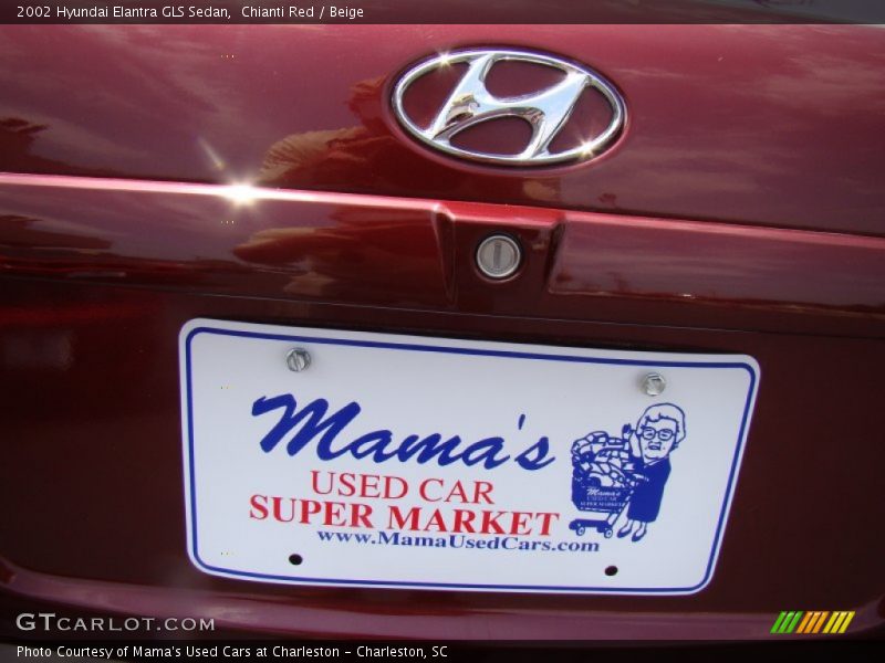 Chianti Red / Beige 2002 Hyundai Elantra GLS Sedan