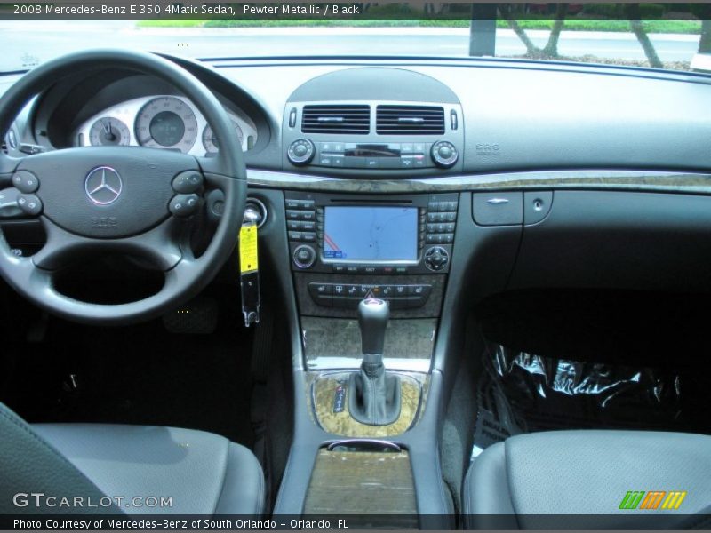 Pewter Metallic / Black 2008 Mercedes-Benz E 350 4Matic Sedan