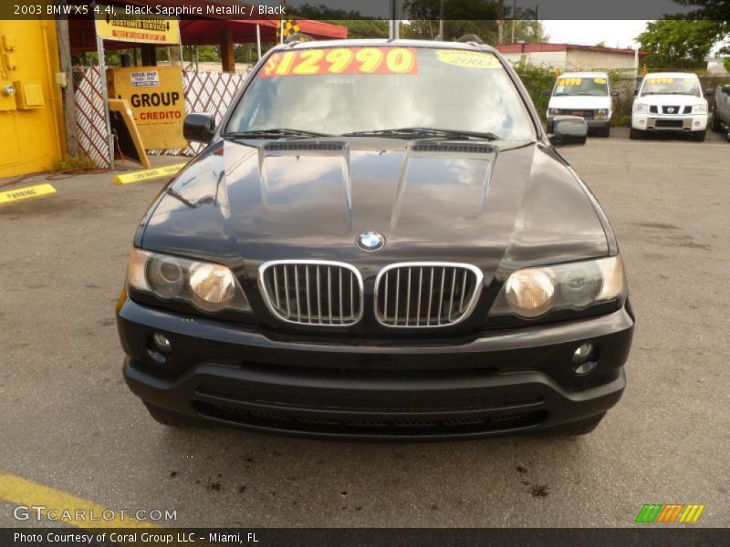Black Sapphire Metallic / Black 2003 BMW X5 4.4i