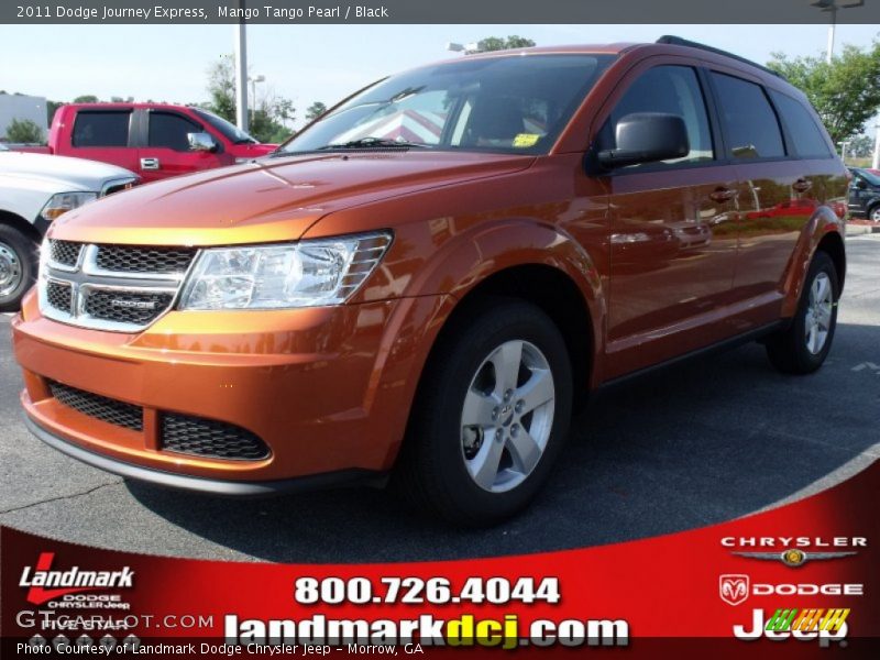 Mango Tango Pearl / Black 2011 Dodge Journey Express