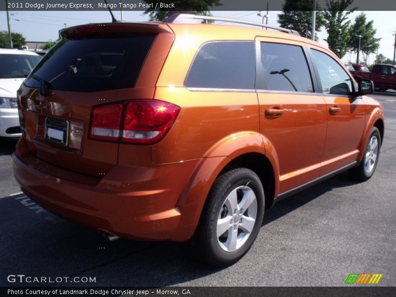 Mango Tango Pearl / Black 2011 Dodge Journey Express