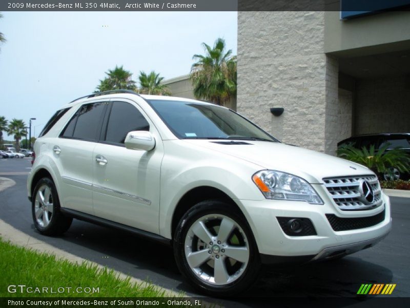 Arctic White / Cashmere 2009 Mercedes-Benz ML 350 4Matic
