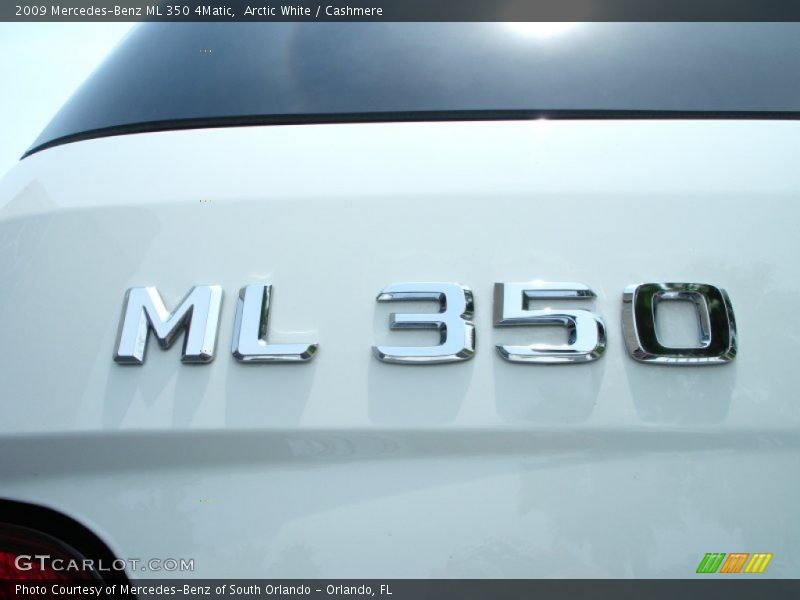Arctic White / Cashmere 2009 Mercedes-Benz ML 350 4Matic