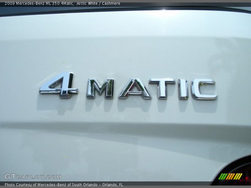 Arctic White / Cashmere 2009 Mercedes-Benz ML 350 4Matic
