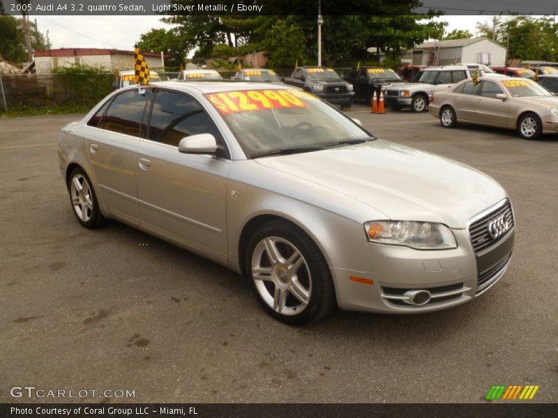 Light Silver Metallic / Ebony 2005 Audi A4 3.2 quattro Sedan