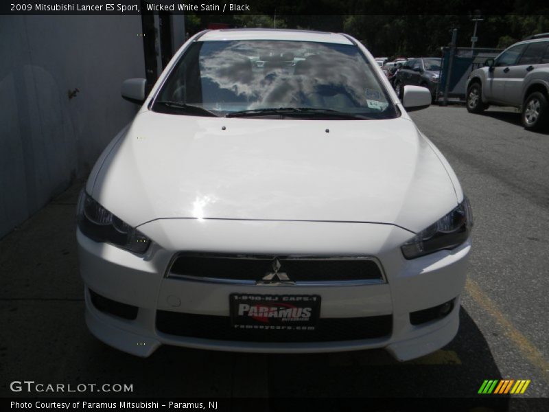 Wicked White Satin / Black 2009 Mitsubishi Lancer ES Sport