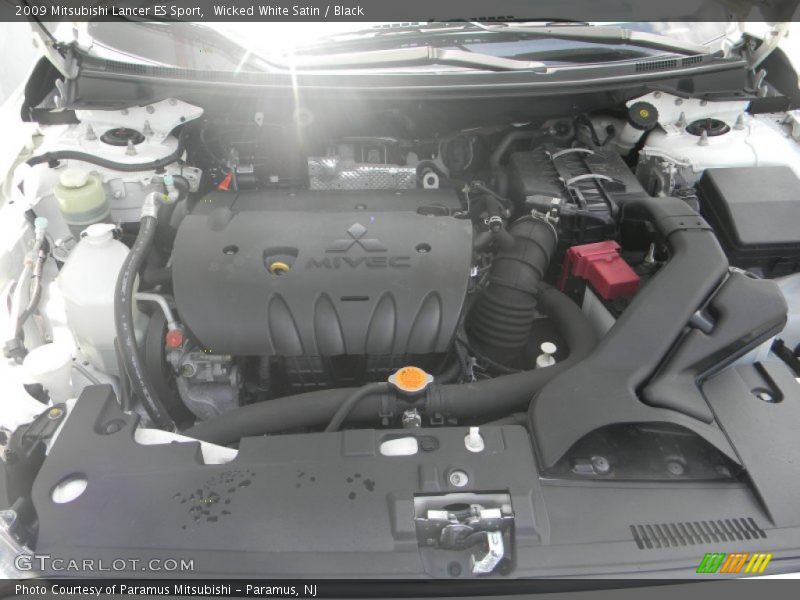 Wicked White Satin / Black 2009 Mitsubishi Lancer ES Sport