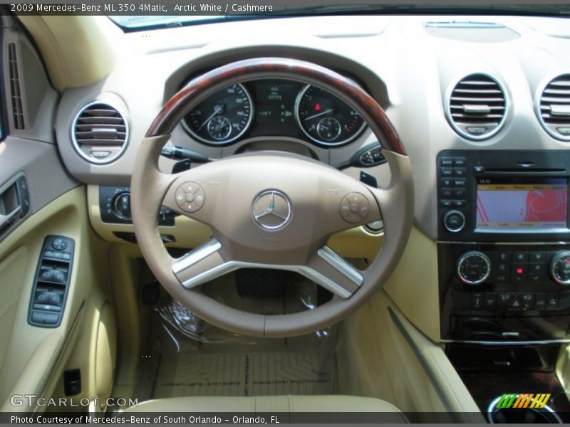 Arctic White / Cashmere 2009 Mercedes-Benz ML 350 4Matic