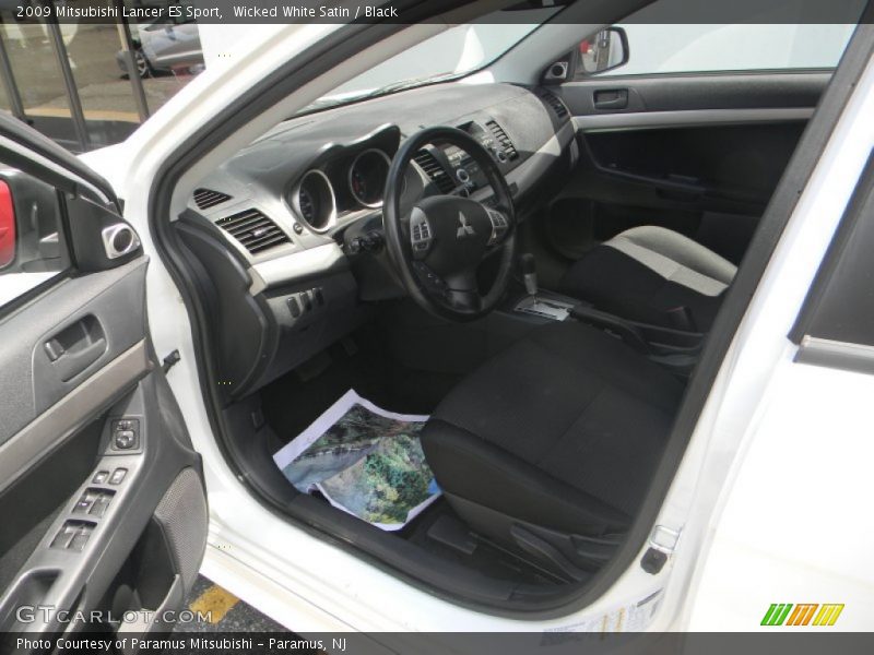 Wicked White Satin / Black 2009 Mitsubishi Lancer ES Sport