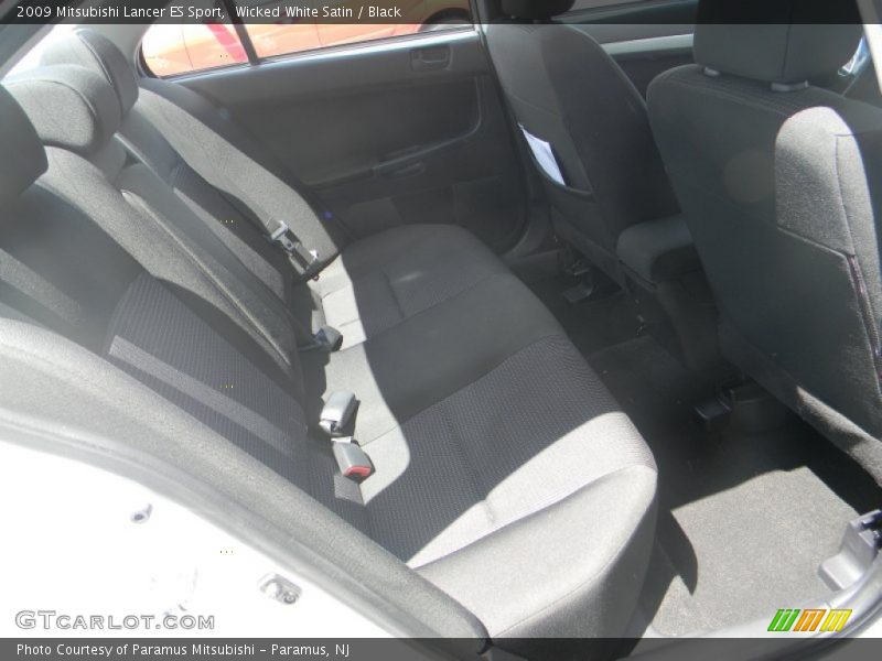 Wicked White Satin / Black 2009 Mitsubishi Lancer ES Sport