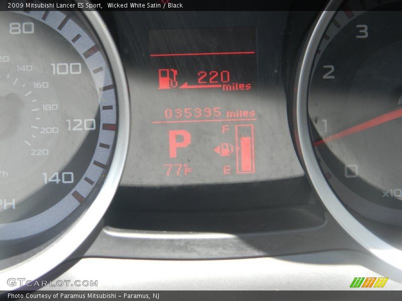 Wicked White Satin / Black 2009 Mitsubishi Lancer ES Sport
