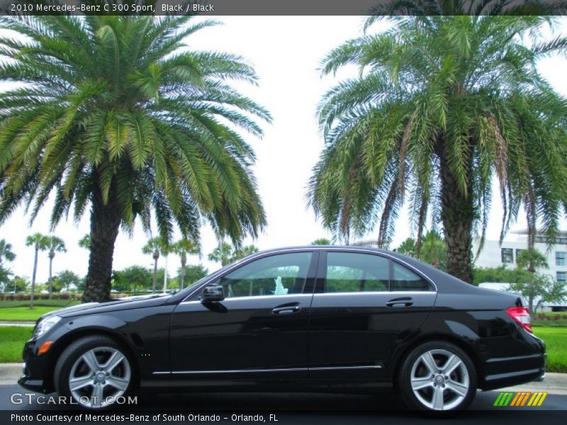 Black / Black 2010 Mercedes-Benz C 300 Sport