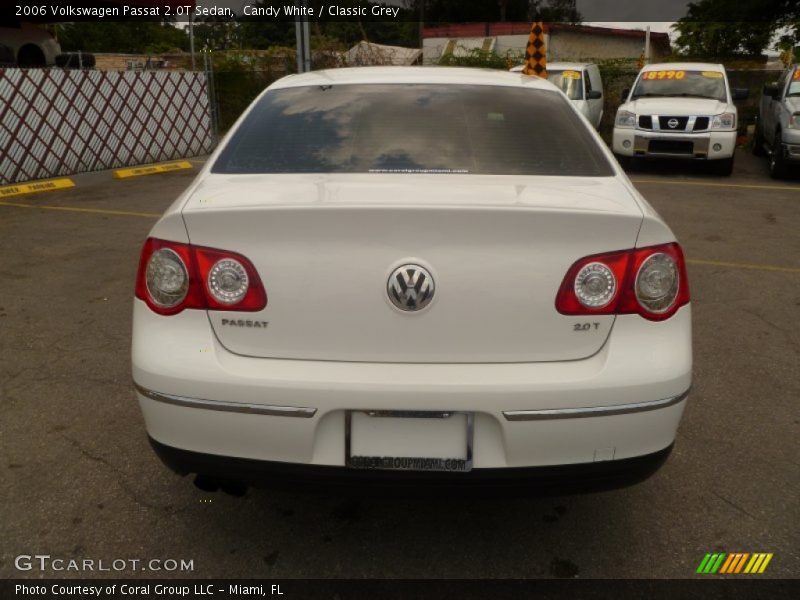 Candy White / Classic Grey 2006 Volkswagen Passat 2.0T Sedan