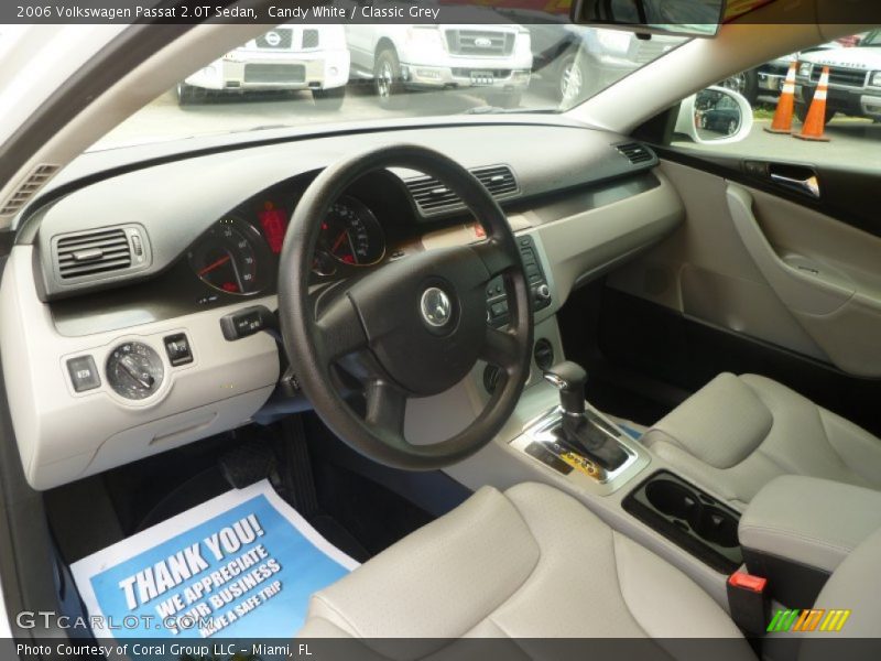 Candy White / Classic Grey 2006 Volkswagen Passat 2.0T Sedan