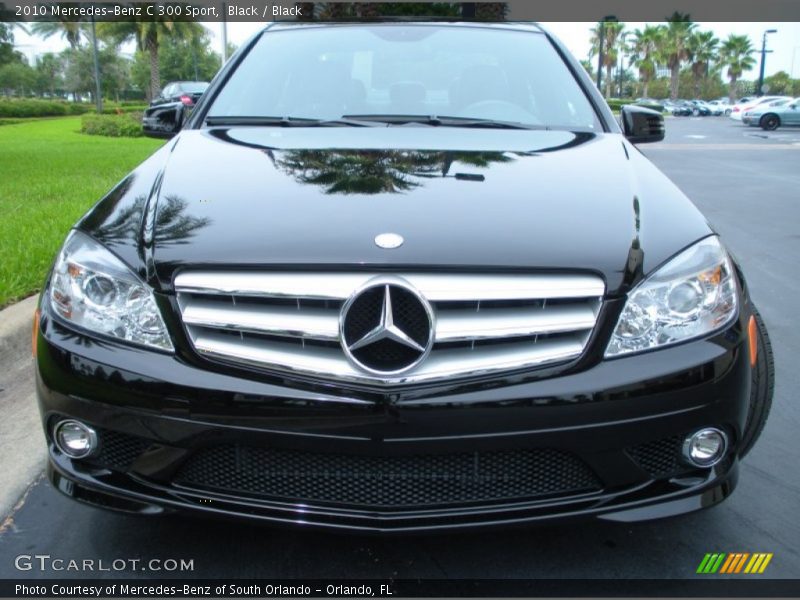 Black / Black 2010 Mercedes-Benz C 300 Sport