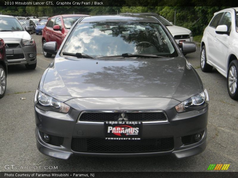 Graphite Gray Pearl / Black 2010 Mitsubishi Lancer GTS