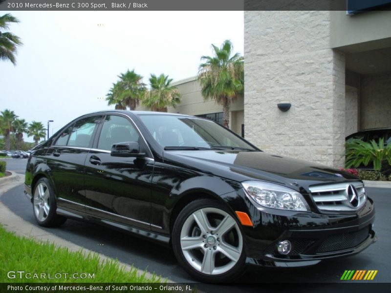 Black / Black 2010 Mercedes-Benz C 300 Sport
