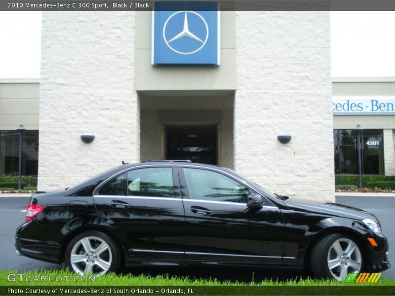 Black / Black 2010 Mercedes-Benz C 300 Sport