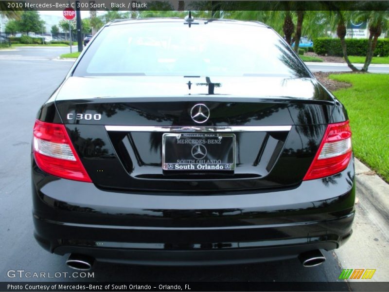 Black / Black 2010 Mercedes-Benz C 300 Sport