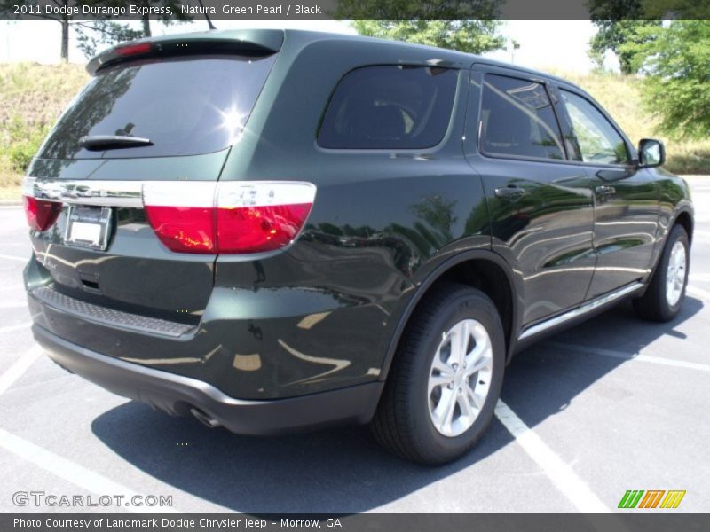 Natural Green Pearl / Black 2011 Dodge Durango Express