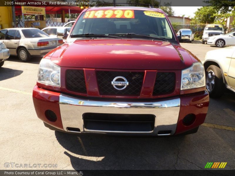 Red Brawn / Steel/Titanium 2005 Nissan Armada SE