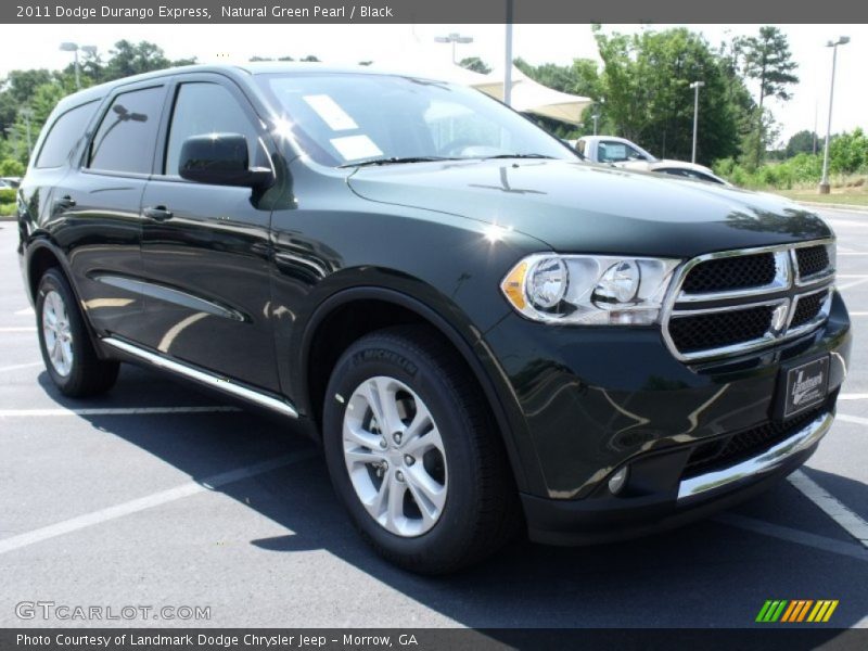 Natural Green Pearl / Black 2011 Dodge Durango Express