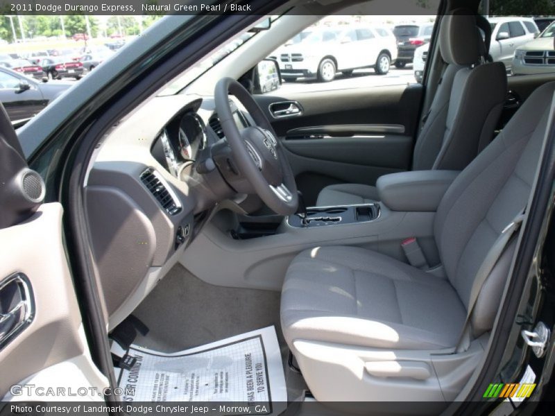 Natural Green Pearl / Black 2011 Dodge Durango Express