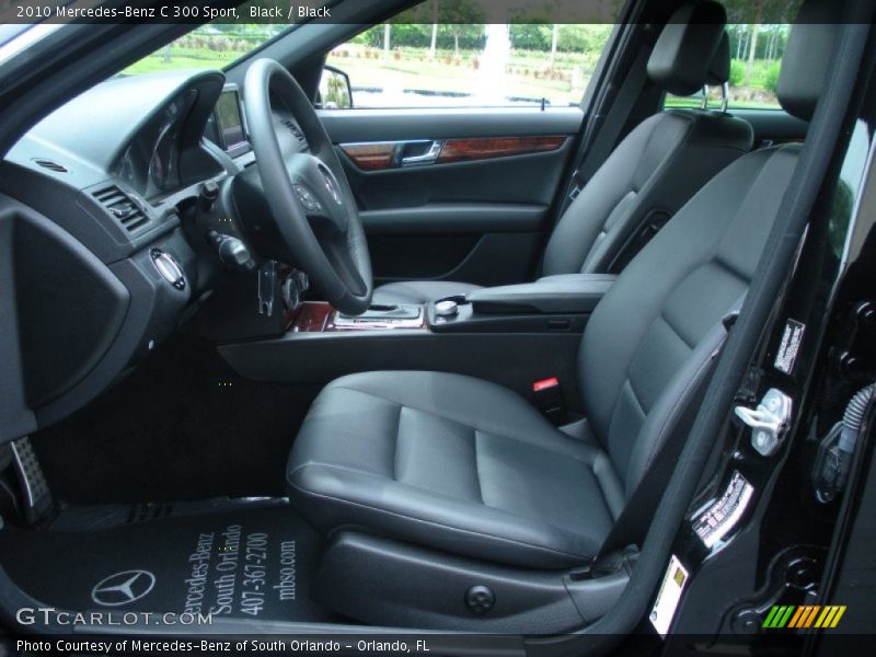 Black / Black 2010 Mercedes-Benz C 300 Sport